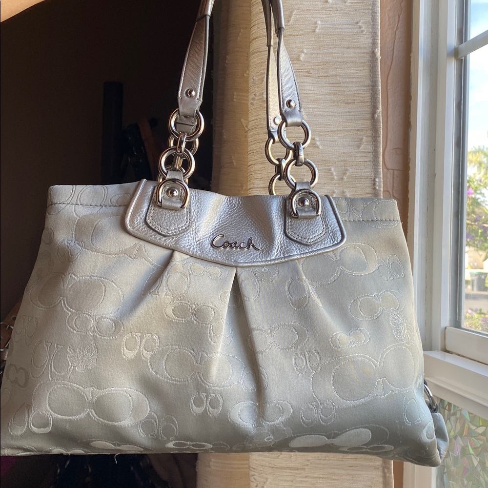 Coach Ashley Butterfly Garden Tote - Picture 2 of 10